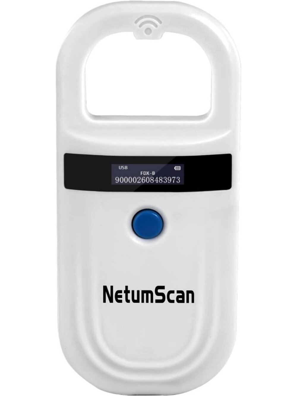 Rechargeable Bluetooth Pet Microchip Reader - Handheld RFID Scanner with OLED